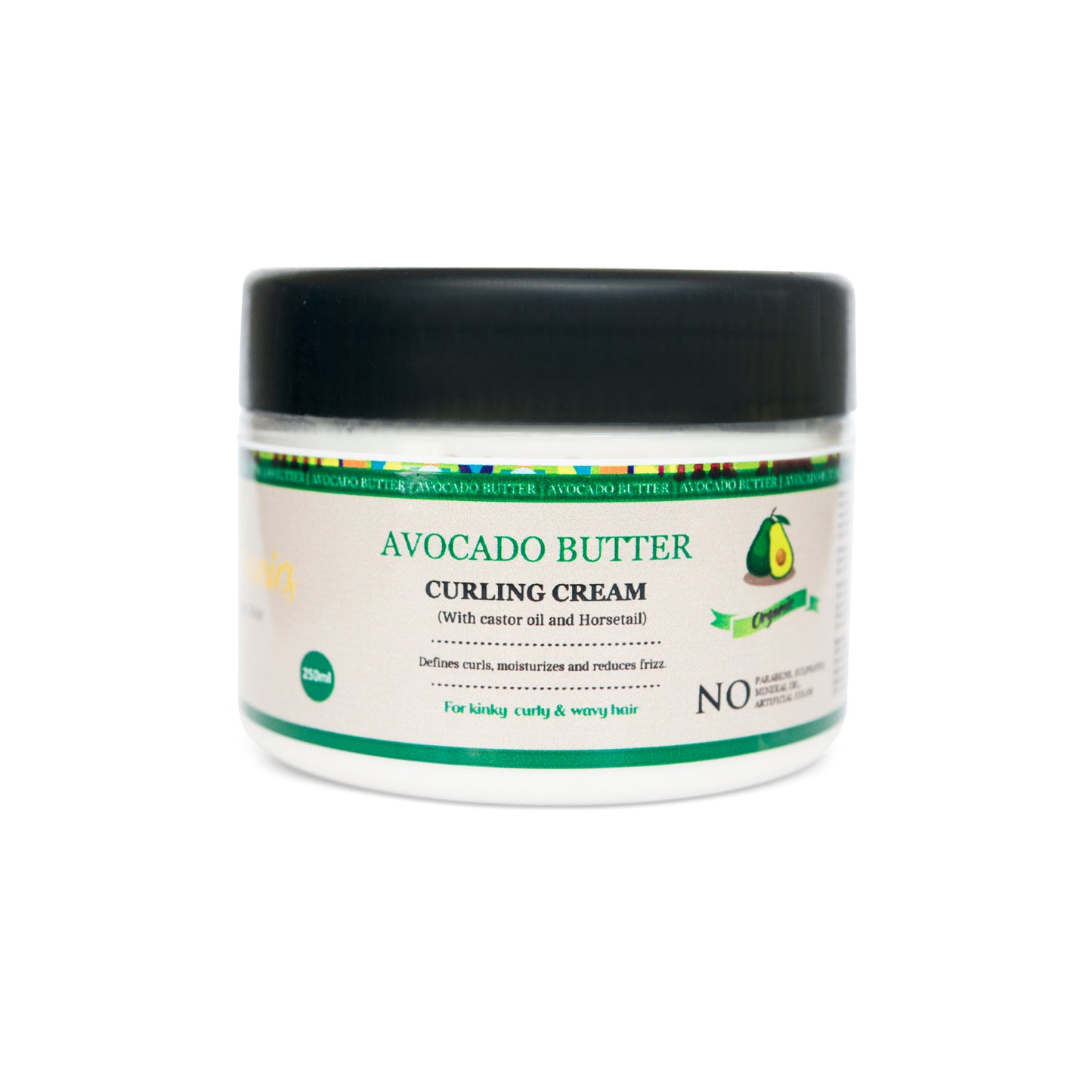 Avocado butter curling cream